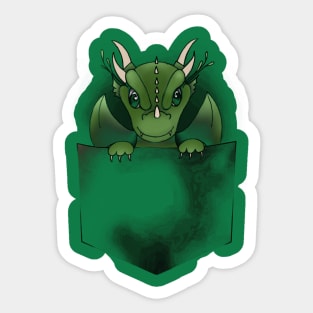 Dragon in pocket Sticker